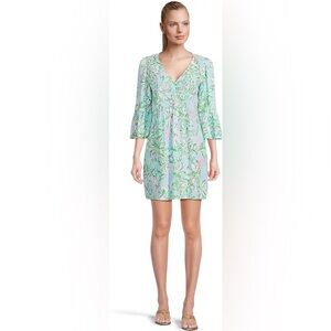 Lilly Pulitzer Danika 3/4 Sleeve Tunic Dress size 8 C1